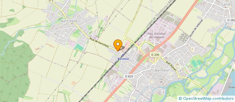 localisation de l'entreprise MONSIEUR YORRICK GUERINET  BENFELD