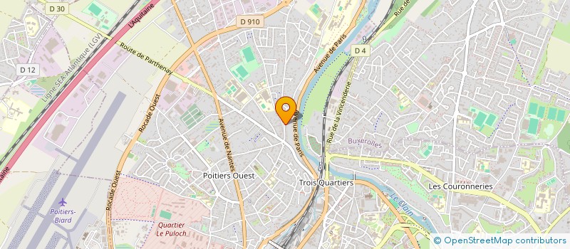 localisation de l'entreprise MONSIEUR YORRIK PENNETAULT à POITIERS