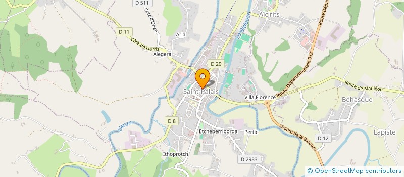 localisation de l'entreprise MONSIEUR YOSAF MOHAMMAD IJAZ  SAINT-PALAIS