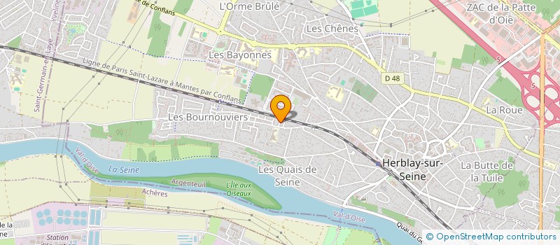 localisation de l'entreprise MONSIEUR YOSHUA TSARAMANANA  HERBLAY-SUR-SEINE