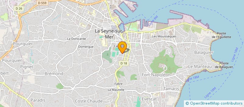 localisation de l'entreprise MONSIEUR YOSRI BERGACHI  LA SEYNE-SUR-MER