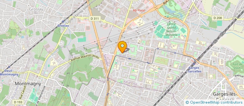 localisation de l'entreprise MONSIEUR YOSSEF GUETTA  SARCELLES