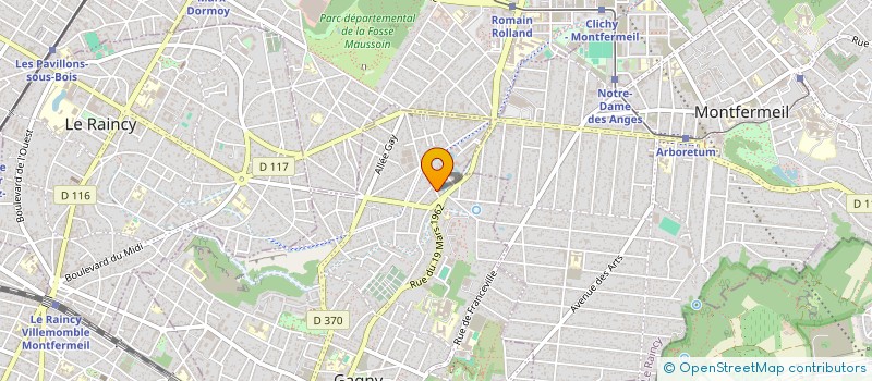 localisation de l'entreprise MONSIEUR YOSSRI MZALI à GAGNY