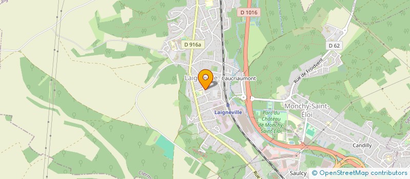 localisation de l'entreprise MONSIEUR YOSVELY SANTANA VALDES  LAIGNEVILLE