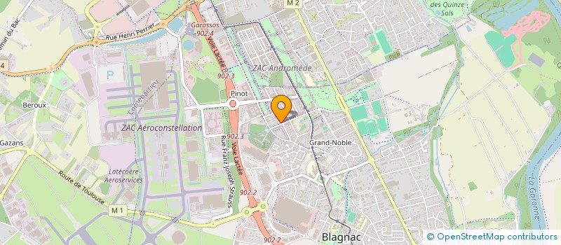 localisation de l'entreprise MONSIEUR YOUCEF ABED  BLAGNAC