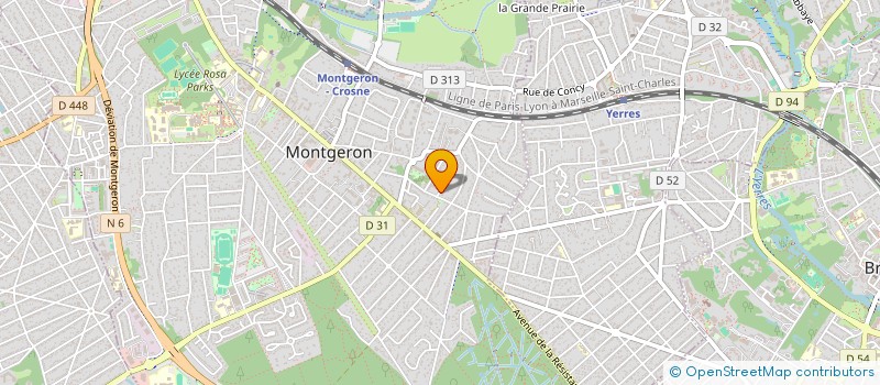 localisation de l'entreprise MONSIEUR YOUCEF ABERKANE  MONTGERON