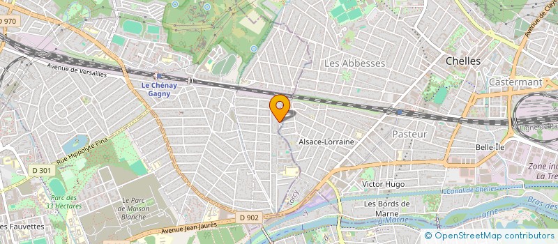 localisation de l'entreprise MONSIEUR YOUCEF AINA  GAGNY