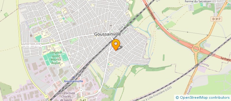 localisation de l'entreprise MONSIEUR YOUCEF AKKOUCHE  GOUSSAINVILLE