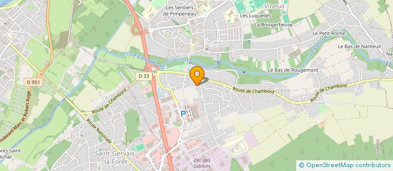 localisation de l'entreprise MONSIEUR YOUCEF AOUAR à VINEUIL