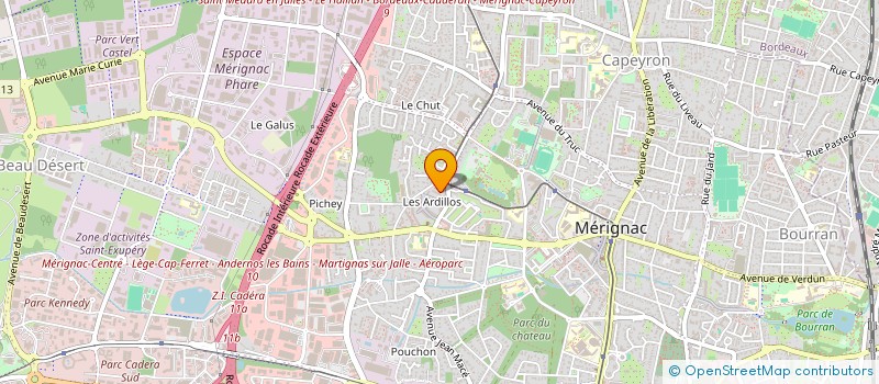 localisation de l'entreprise MONSIEUR YOUCEF AYEB  MERIGNAC