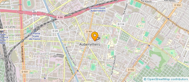 localisation de l'entreprise MONSIEUR YOUCEF BELHAOUARI  AUBERVILLIERS