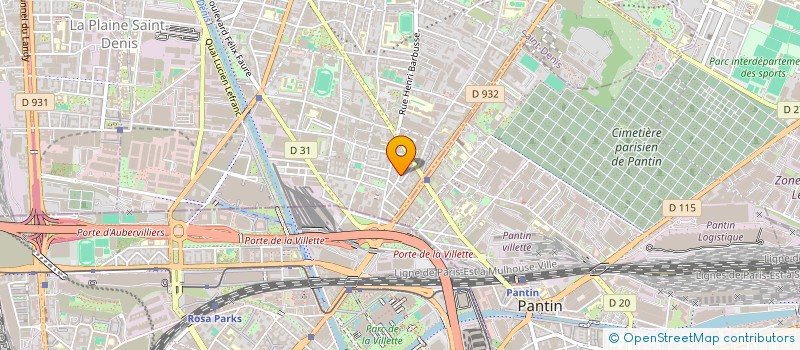 localisation de l'entreprise MONSIEUR YOUCEF BELLEBCIR  AUBERVILLIERS