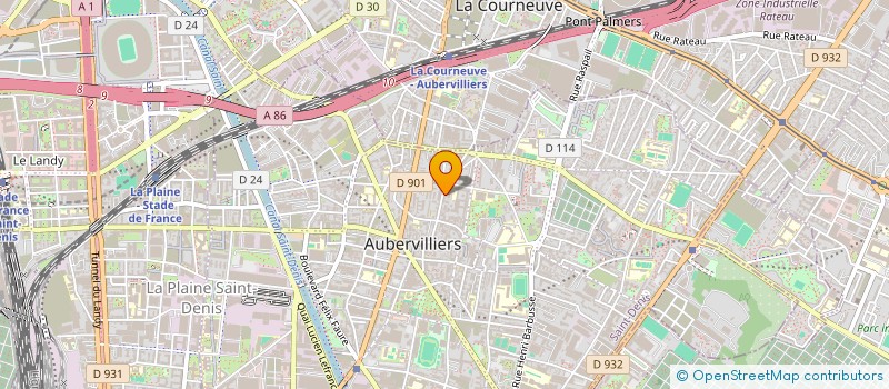 localisation de l'entreprise MONSIEUR YOUCEF BENAMARA à AUBERVILLIERS