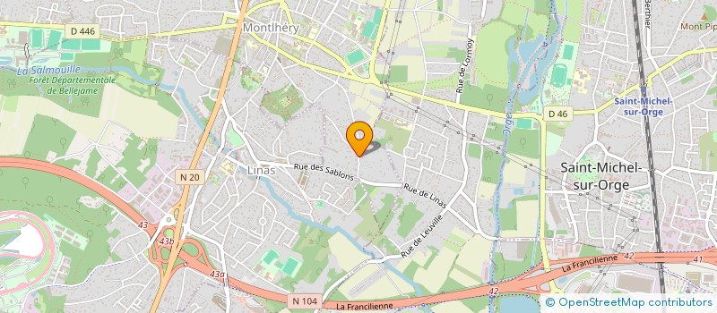 localisation de l'entreprise MONSIEUR YOUCEF BENHAMMOU  MONTLHERY