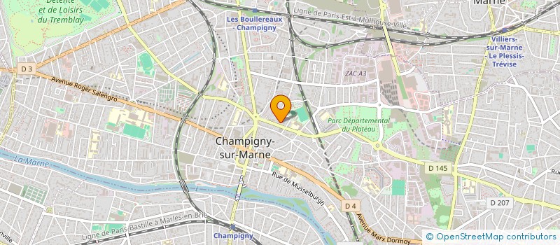localisation de l'entreprise MONSIEUR YOUCEF BENSALAH à CHAMPIGNY-SUR-MARNE