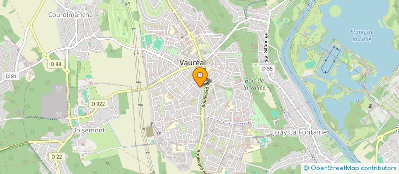 localisation de l'entreprise MONSIEUR YOUCEF BERHIL  VAUREAL