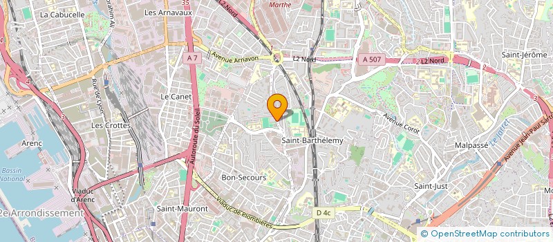 localisation de l'entreprise MONSIEUR YOUCEF BOUADEL à MARSEILLE