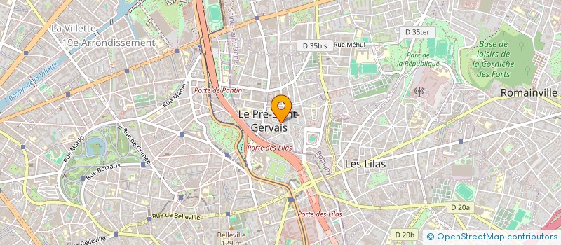 localisation de l'entreprise MONSIEUR YOUCEF BOUDIA à LE PRE-SAINT-GERVAIS
