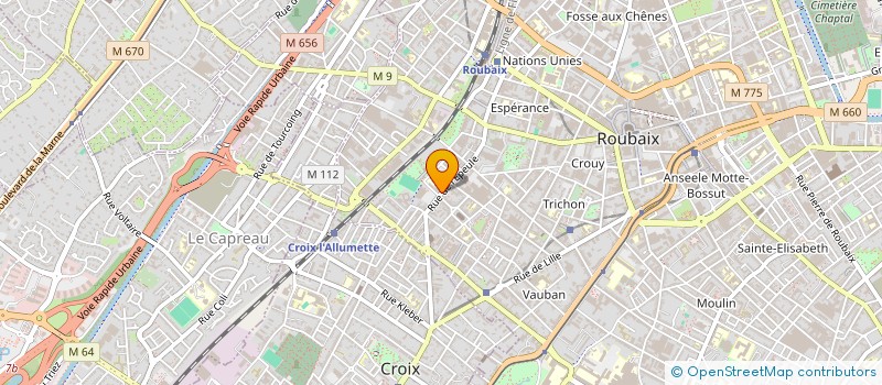 localisation de l'entreprise MONSIEUR YOUCEF BOULEAU  ROUBAIX