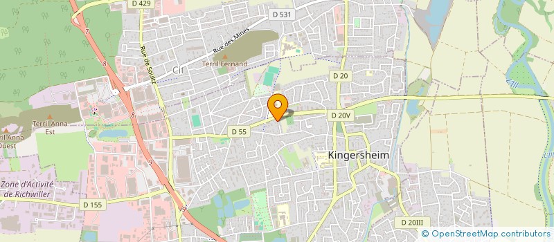 localisation de l'entreprise MONSIEUR YOUCEF BOUMEZBEUR  KINGERSHEIM