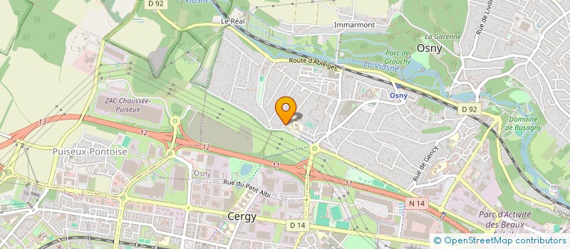 localisation de l'entreprise MONSIEUR YOUCEF CHERFAOUI  OSNY