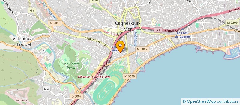 localisation de l'entreprise MONSIEUR YOUCEF DJENNADI à CAGNES-SUR-MER