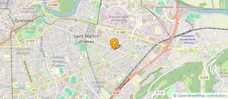 localisation de l'entreprise MONSIEUR YOUCEF GOUGACHE à SAINT-MARTIN-D'HERES