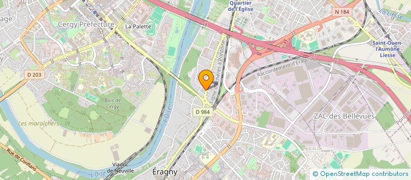 localisation de l'entreprise MONSIEUR YOUCEF HAMADOUCHE  ERAGNY