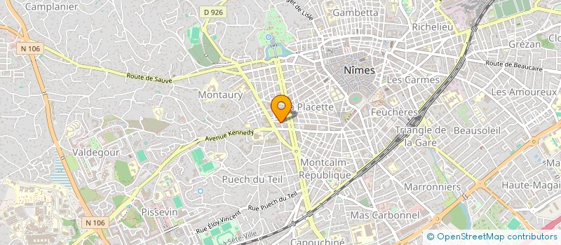 localisation de l'entreprise MONSIEUR YOUCEF HAMIDI  NIMES