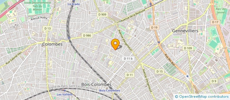 localisation de l'entreprise MONSIEUR YOUCEF HENDAWI à BOIS COLOMBES