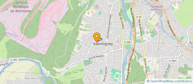 localisation de l'entreprise MONSIEUR YOUCEF KAABECHE à VALENTIGNEY