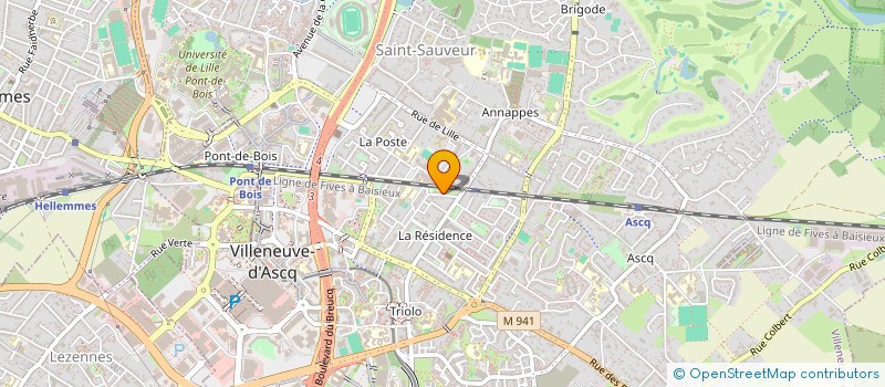 localisation de l'entreprise MONSIEUR YOUCEF LAKMECHE  HAUBOURDIN