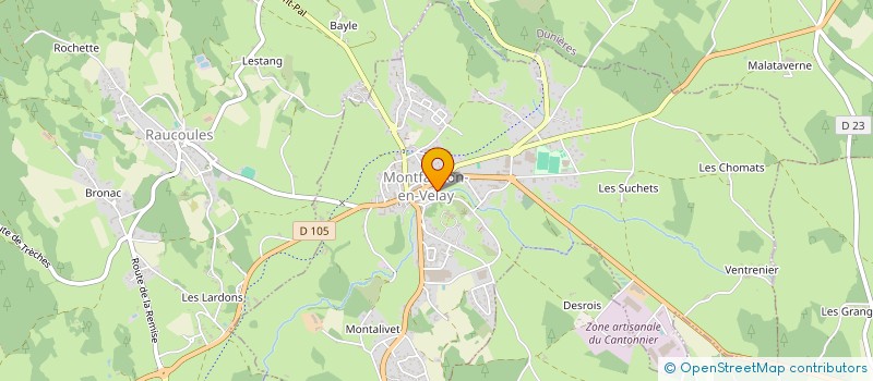 localisation de l'entreprise MONSIEUR YOUCEF MENDOUD  MONTFAUCON-EN-VELAY