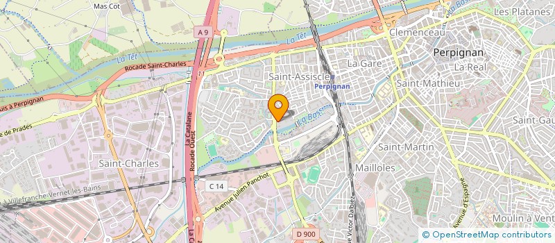 localisation de l'entreprise MONSIEUR YOUCEF MESBAH  PERPIGNAN