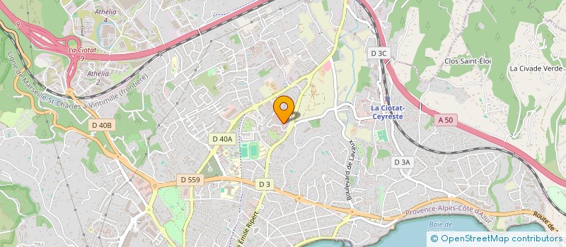 localisation de l'entreprise MONSIEUR YOUCEF NAOUI à LA CIOTAT