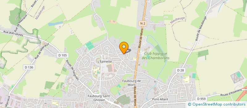 localisation de l'entreprise MONSIEUR YOUCEF RAISS à MAUBEUGE