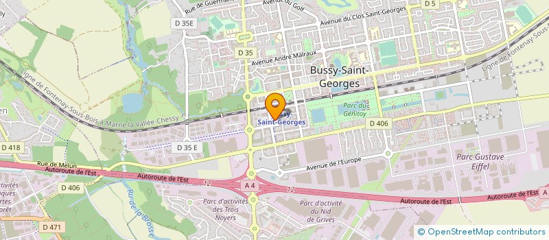 localisation de l'entreprise MONSIEUR YOUCEF ZEGAI  BUSSY-SAINT-GEORGES