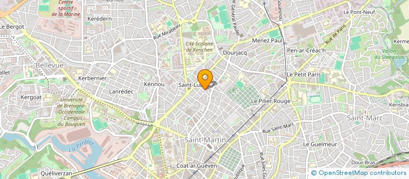 localisation de l'entreprise MONSIEUR YOUEN FAVENNEC à BREST