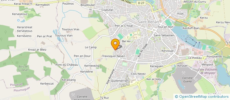 localisation de l'entreprise MONSIEUR YOUEN KERVELLA à SAINT-RENAN