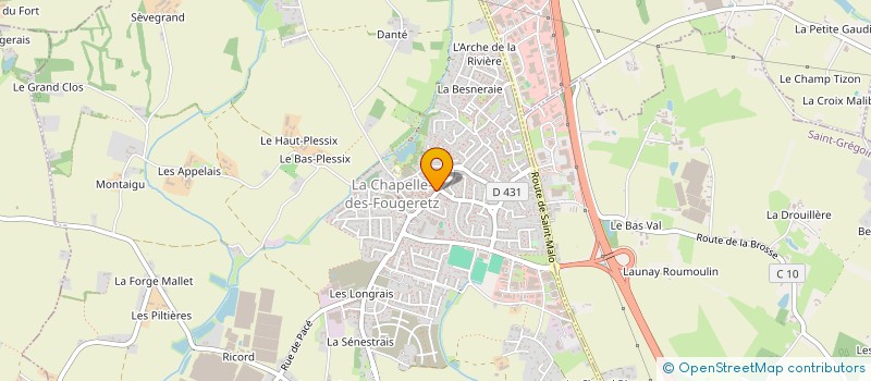 localisation de l'entreprise MONSIEUR YOUEN MARTEAU  LA CHAPELLE-DES-FOUGERETZ