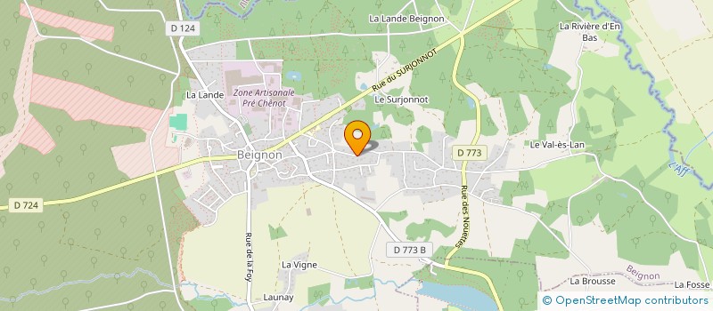 localisation de l'entreprise MONSIEUR YOUENN DURAND BARON  BEIGNON