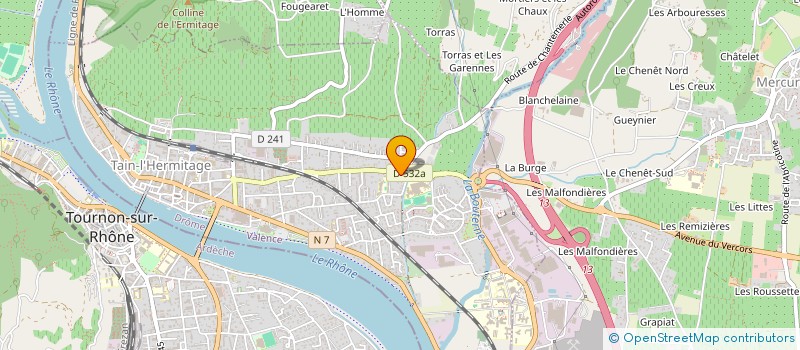 localisation de l'entreprise MONSIEUR YOUENN GHEURBI  TAIN L HERMITAGE