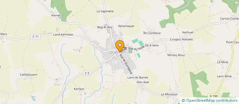 localisation de l'entreprise MONSIEUR YOUENN KERYHUEL  QUERRIEN