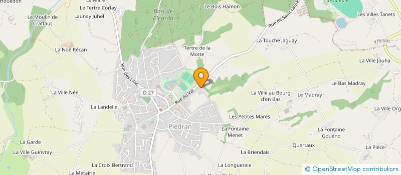 localisation de l'entreprise MONSIEUR YOUENN MORICEAU  PLEDRAN