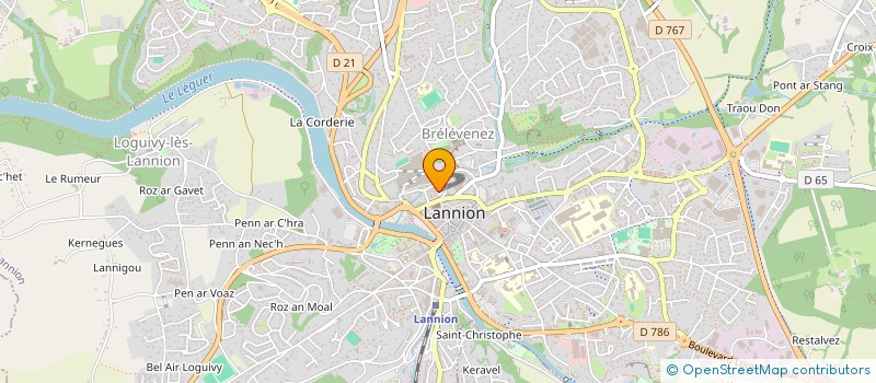 localisation de l'entreprise MONSIEUR YOUENN NICOLAS  LANNION