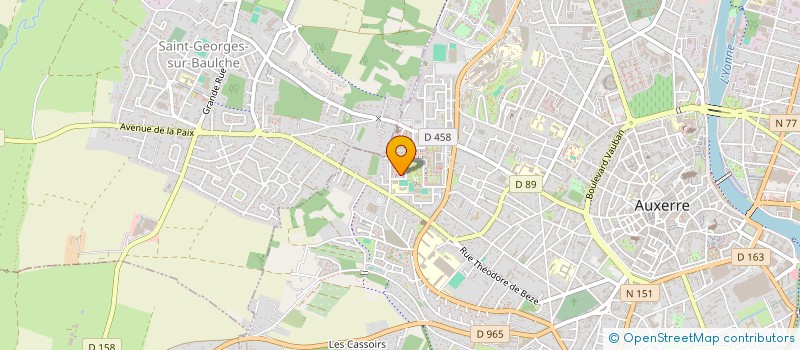 localisation de l'entreprise MONSIEUR YOUKPABLE GOUZON à AUXERRE