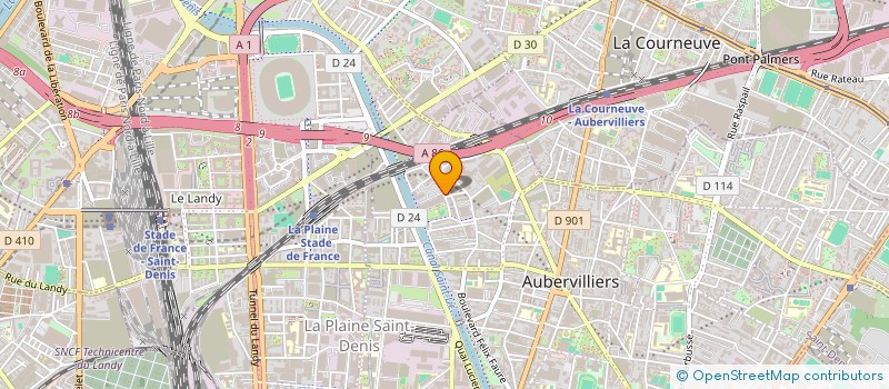 localisation de l'entreprise MONSIEUR YOUNES BERRAMDANE  AUBERVILLIERS