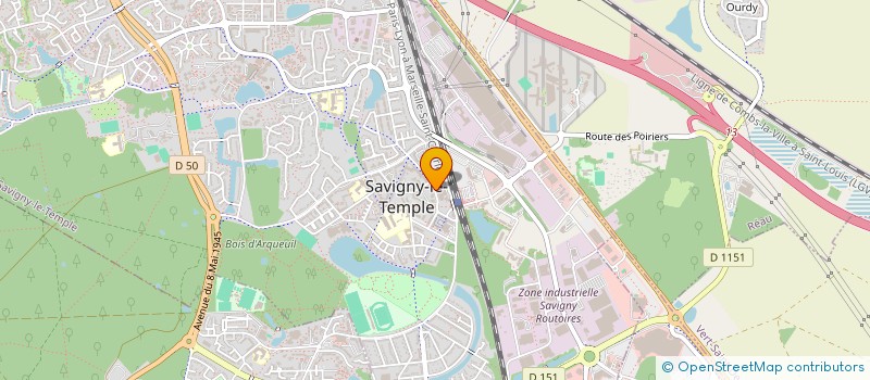 localisation de l'entreprise MONSIEUR YOUNES BOUSBA  SAVIGNY-LE-TEMPLE