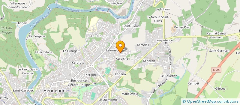 localisation de l'entreprise MONSIEUR YOUNES CHABACH  HENNEBONT