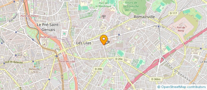 localisation de l'entreprise MONSIEUR YOUNES CHAIB à LES LILAS